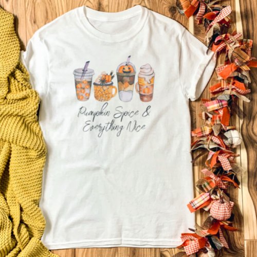 Pumpkin Spice Coffee Fall T_Shirt