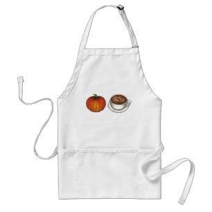 Pumpkin Spice Coffee Latte Autumn Fall Harvest Adult Apron