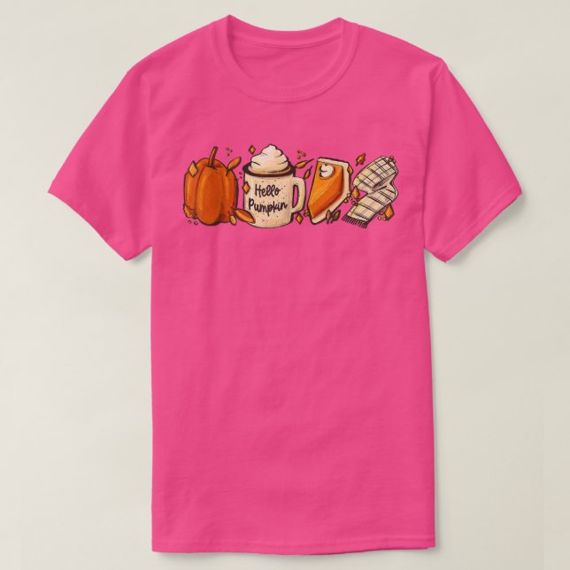 Pumpkin Spice Coffee Latte Fall Autumn Season Hell T-Shirt (Design Front)