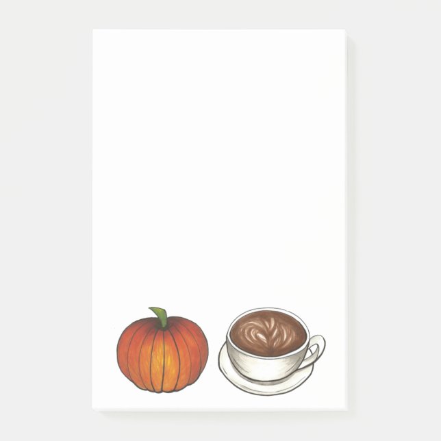 Pumpkin Spice Coffee Latte Notes (Front)