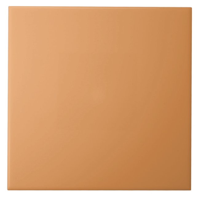Pumpkin Spice Color | #E69855  Ceramic Tile (Front)