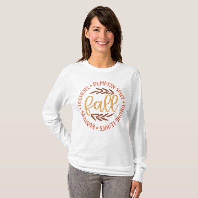 Pumpkin Spice Cozy Fall T-Shirt (Front Full)