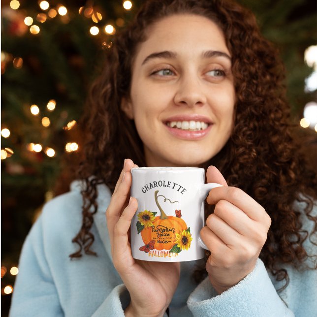 Pumpkin spice customisable halloween  coffee mug (Creator Uploaded)