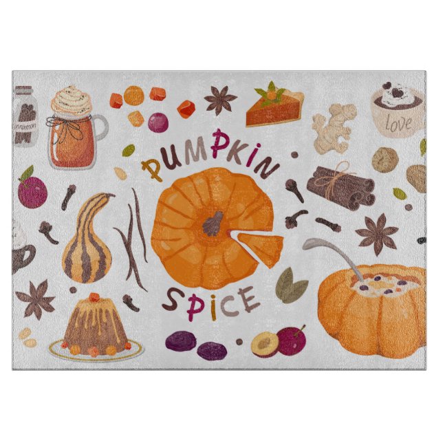 Pumpkin Spice  Cutting Board (Front)