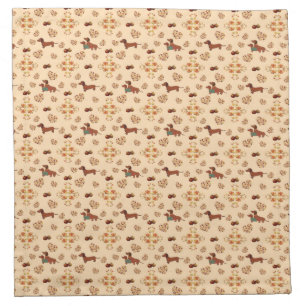 Pumpkin Spice Dachshund Nice Cloth Napkin