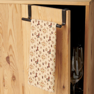 Pumpkin Spice Dachshund Nice Kitchen Towel
