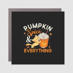 Pumpkin Spice Everything Cat Lover Classic Car Magnet