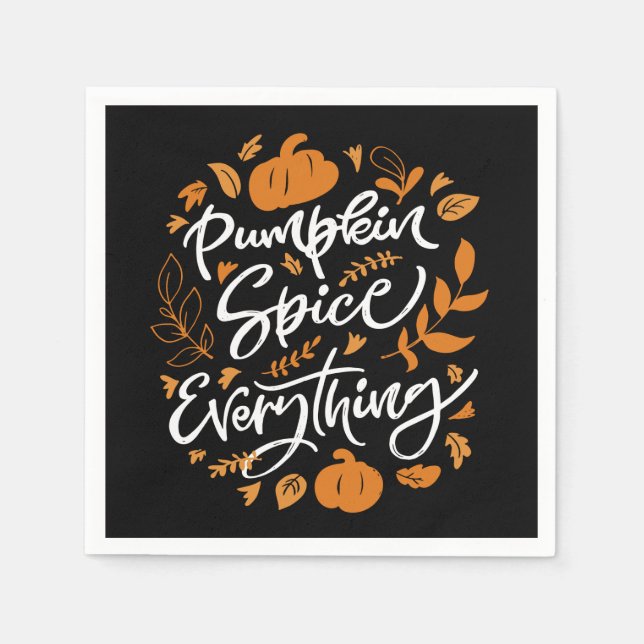 Pumpkin Spice Everything Napkins (Front)
