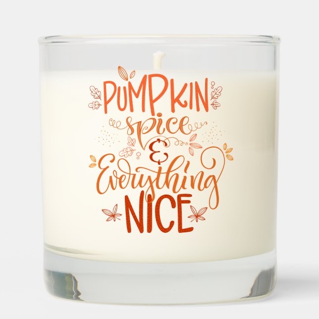Pumpkin Spice & Everything Nice 2 Scented Candle (Front)
