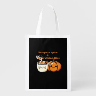 Pumpkin Spice & Everything Nice - Autumn Fall Grocery Bag