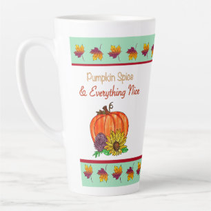 Pumpkin Spice & Everything Nice Autumn Latte Mug