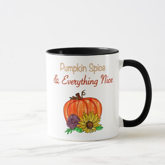 Pumpkin Spice & Everything Nice Autumn  Mug (Right)