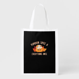 Pumpkin Spice Everything Nice Classic Quote Meme Grocery Bag