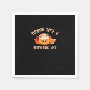 Pumpkin Spice Everything Nice Classic Quote Meme Napkins