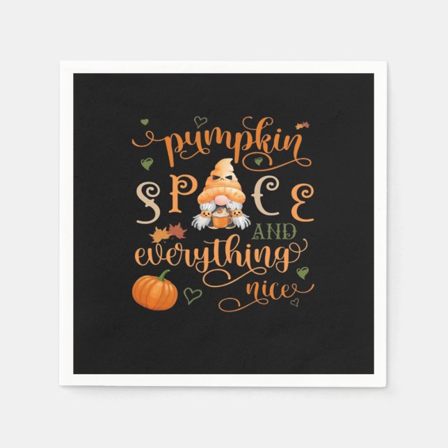 Pumpkin Spice & Everything Nice Essential Napkins (Front)