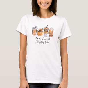 Pumpkin Spice & Everything Nice Fall Coffee Lover T-Shirt