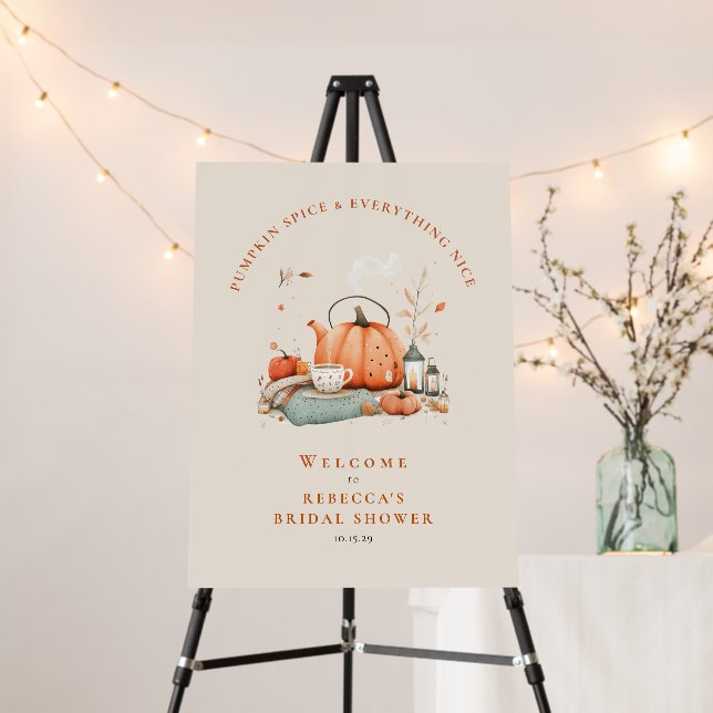 Pumpkin Spice & Everything Nice – Fall Foam Boards (In Situ (Stand))