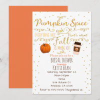 Pumpkin Spice & Everything Nice Fall Invitations