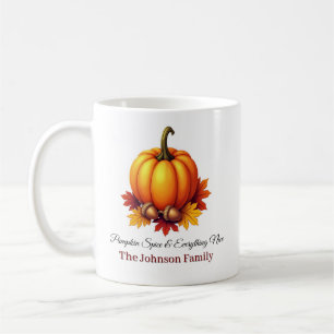 Pumpkin Spice & Everything Nice Personalized Coffee Mug