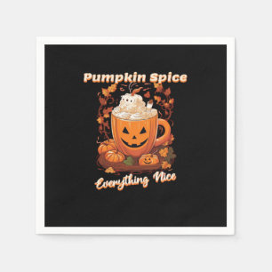 Pumpkin Spice Everything Nice Pumpkin Spice Coffee Napkins