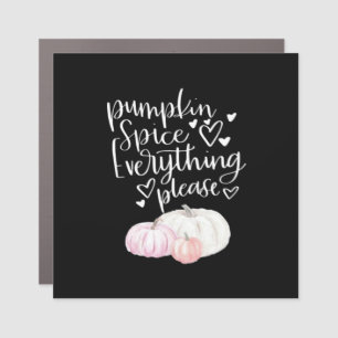 Pumpkin Spice Everything Sloth Halloween Car Magnet