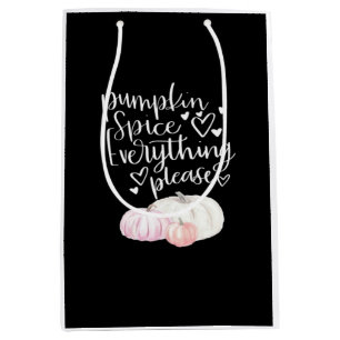 Pumpkin Spice Everything Sloth Halloween Medium Gift Bag
