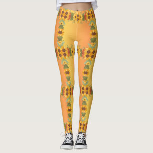 Pumpkin Spice Fall Autumn Harvest Thanksgiving  Leggings