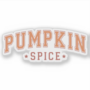 Pumpkin Spice Fall Custom-Cut Vinyl Sticker