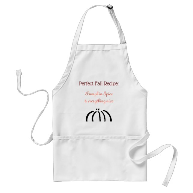 Pumpkin spice fall themed apron (Front)