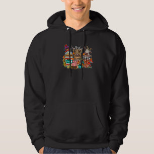 Pumpkin Spice Farm Animals Highland Cow Chicken Go Hoodie