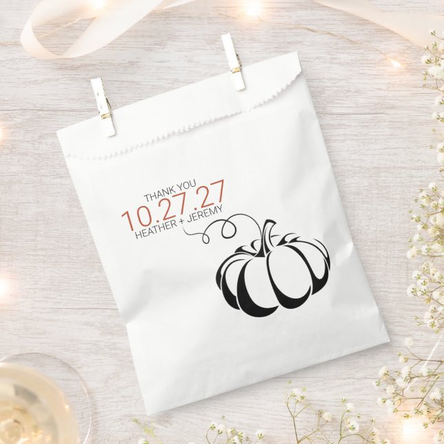 Pumpkin Spice Favor Bag (Clipped)