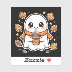 Pumpkin Spice Ghost Halloween Sticker