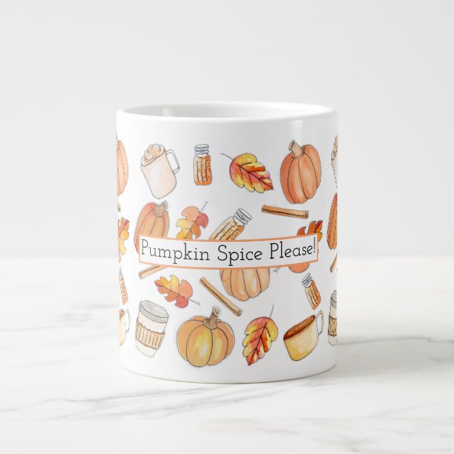 Pumpkin Spice Giant Coffee Mug (Front)