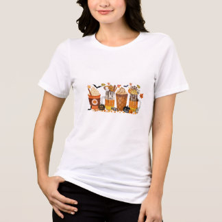 Pumpkin Spice Halloween Drinks  Tri-Blend Shirt