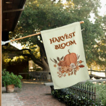 PUMPKIN SPICE HARVEST BLOOM Floral Fall Beige