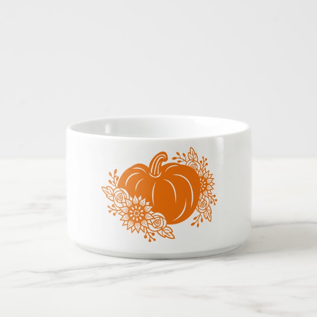 Pumpkin Spice Harvest Wish Fall Thanksgiving Soup Bowl (Center)