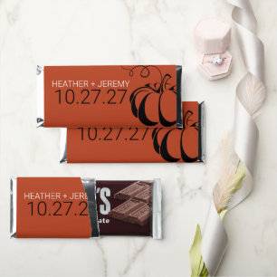 Pumpkin Spice Hershey Bar Favors