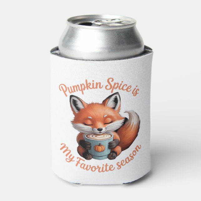 Pumpkin Spice Is My Favorite Season Fall Classic T Can Cooler (Can Front)
