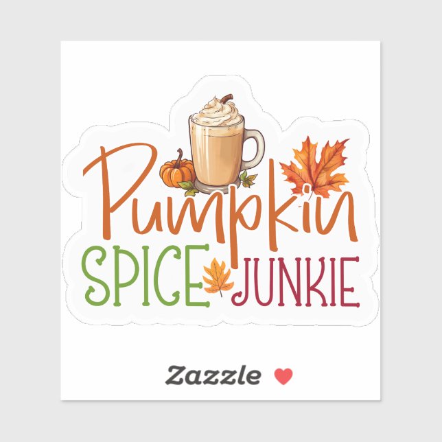 Pumpkin Spice Junkie Sticker (Sheet)