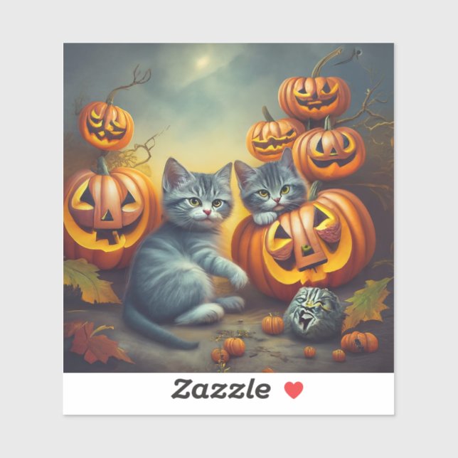 Pumpkin Spice Kittens: The Cutest Thing You'll See Sticker (Sheet)
