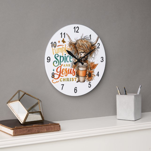 Pumpkin Spice....  Large Clock (Office)