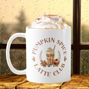 Pumpkin Spice Latte Club Fall Autumn Coffee Mug
