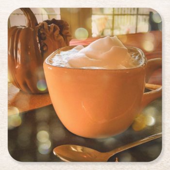 Pumpkin Spice Latte Coasters by Siberianmom at Zazzle