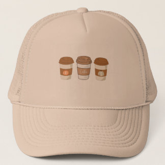Pumpkin Spice latte, Coffe Trucker Hat