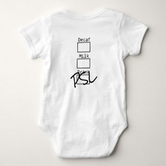 Pumpkin Spice Latte Costume Baby Bodysuit