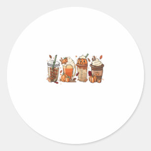 Pumpkin Spice Latte, Fall Coffee, Pumpkin Spice,Th Classic Round Sticker