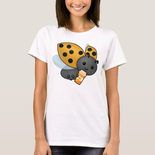 Pumpkin Spice Latte Ladybug T_Shirt