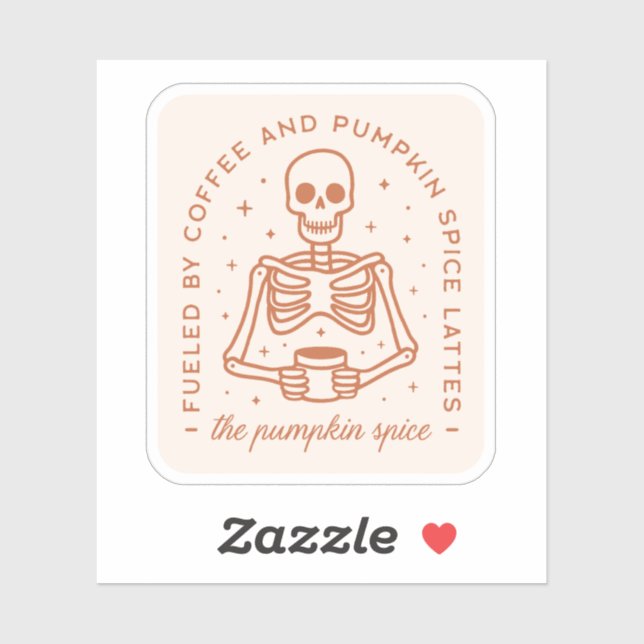 Pumpkin spice latte lover sticker (Sheet)