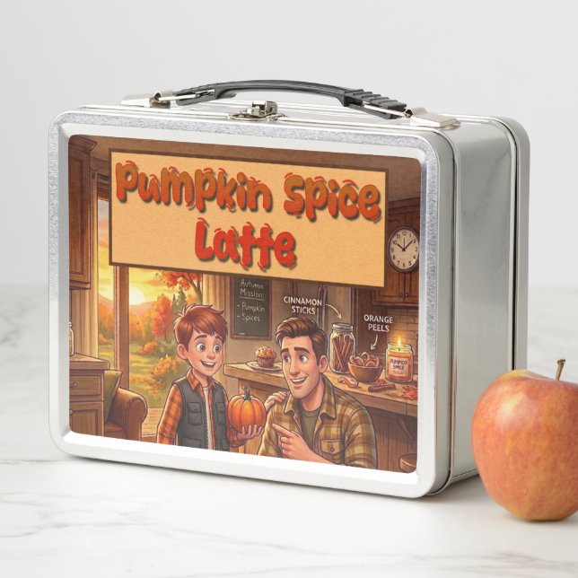Pumpkin Spice Latte | Metal | Lunch Box (In Situ)