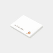 Pumpkin spice latte personalized post-it notes (Angled)